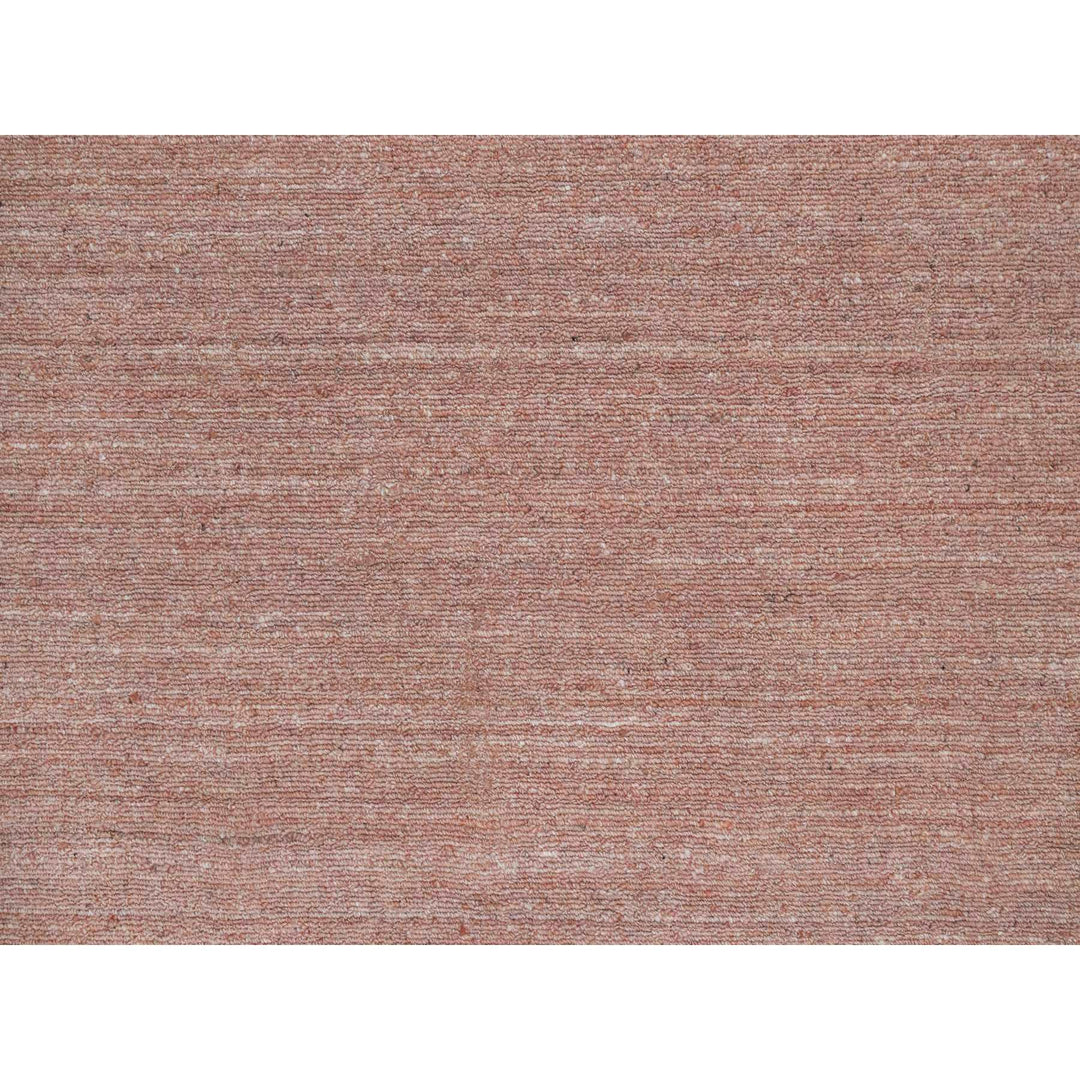 8'2" x 10'1" New Hand Loomed Pink Wool Rectangle Oriental Rug - MOA10291197