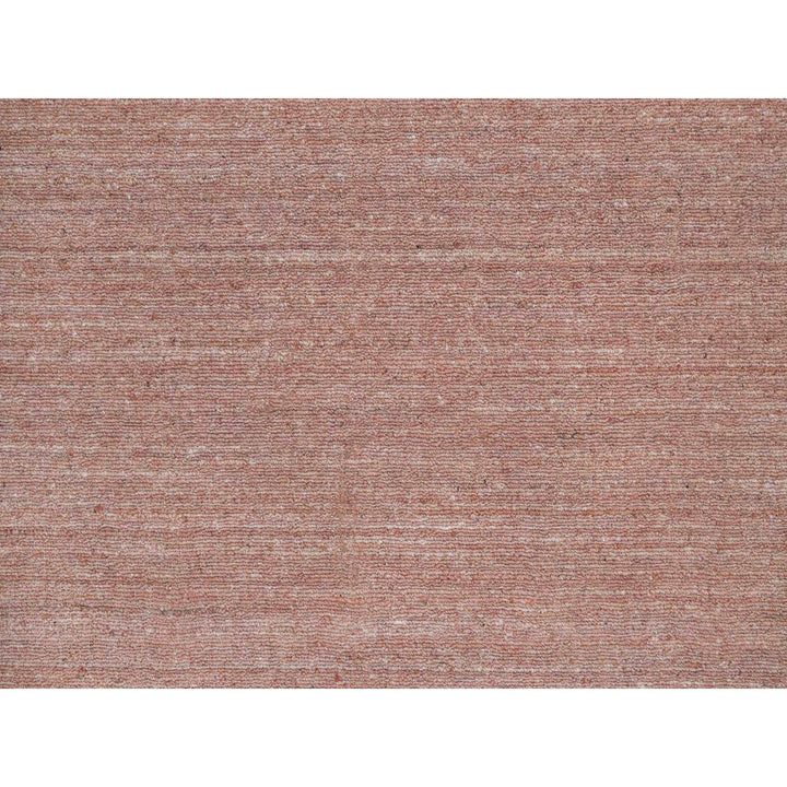 8'2" x 10'1" New Hand Loomed Pink Wool Rectangle Oriental Rug - MOA10291197