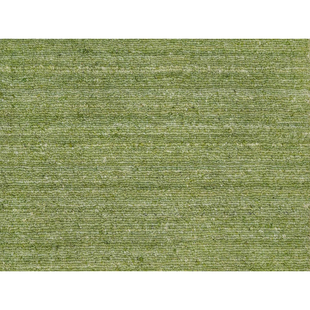 2'1" x 3'0" New Hand Loomed Green Wool Rectangle Oriental Rug - MOA10291200