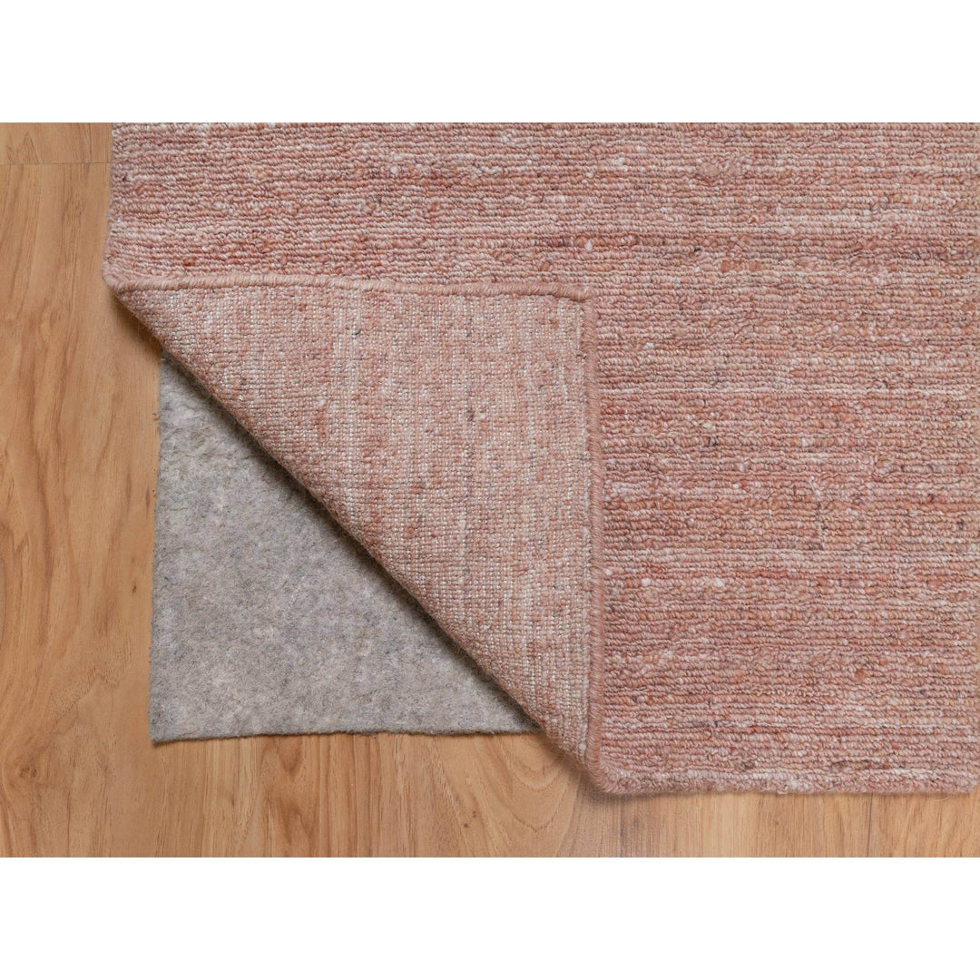 1'11" x 3'0" New Hand Loomed Pink Wool Rectangle Oriental Rug - MOA10291207