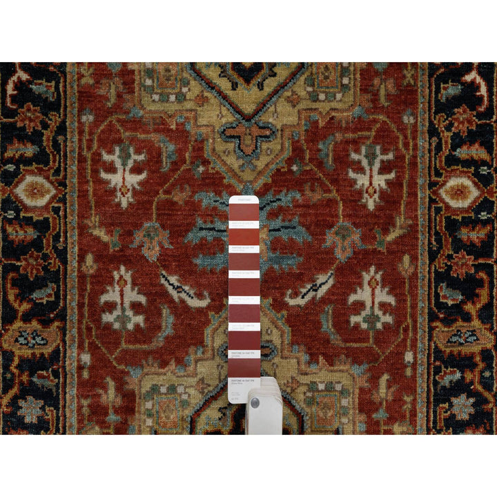 2'6" x 7'9" New Hand Knotted Red Wool Runner Oriental Rug - MOA10291225