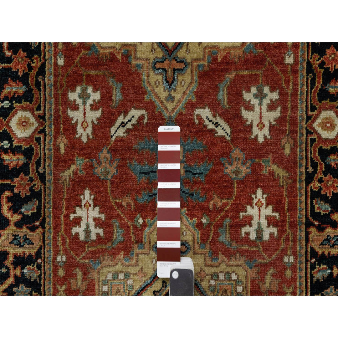 2'6" x 12'2" New Hand Knotted Red Wool Runner Oriental Rug - MOA10291226