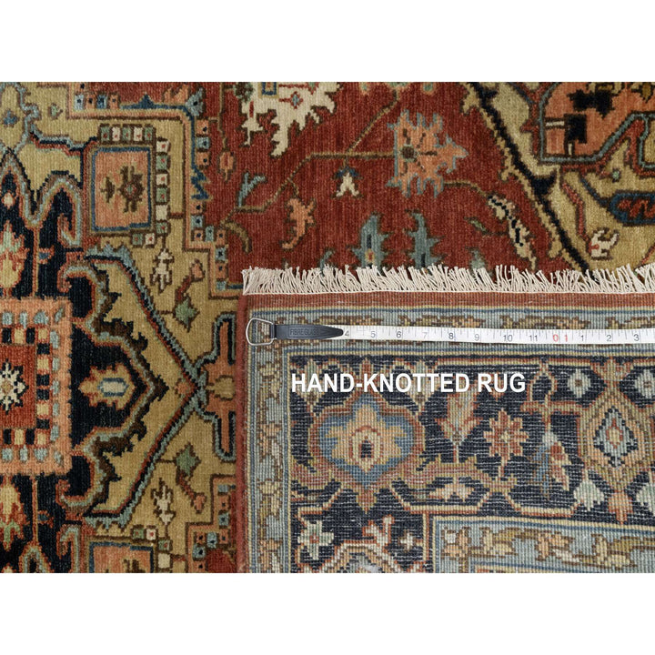 4'1" x 6'1" New Hand Knotted Red Wool Rectangle Oriental Rug - MOA10291233