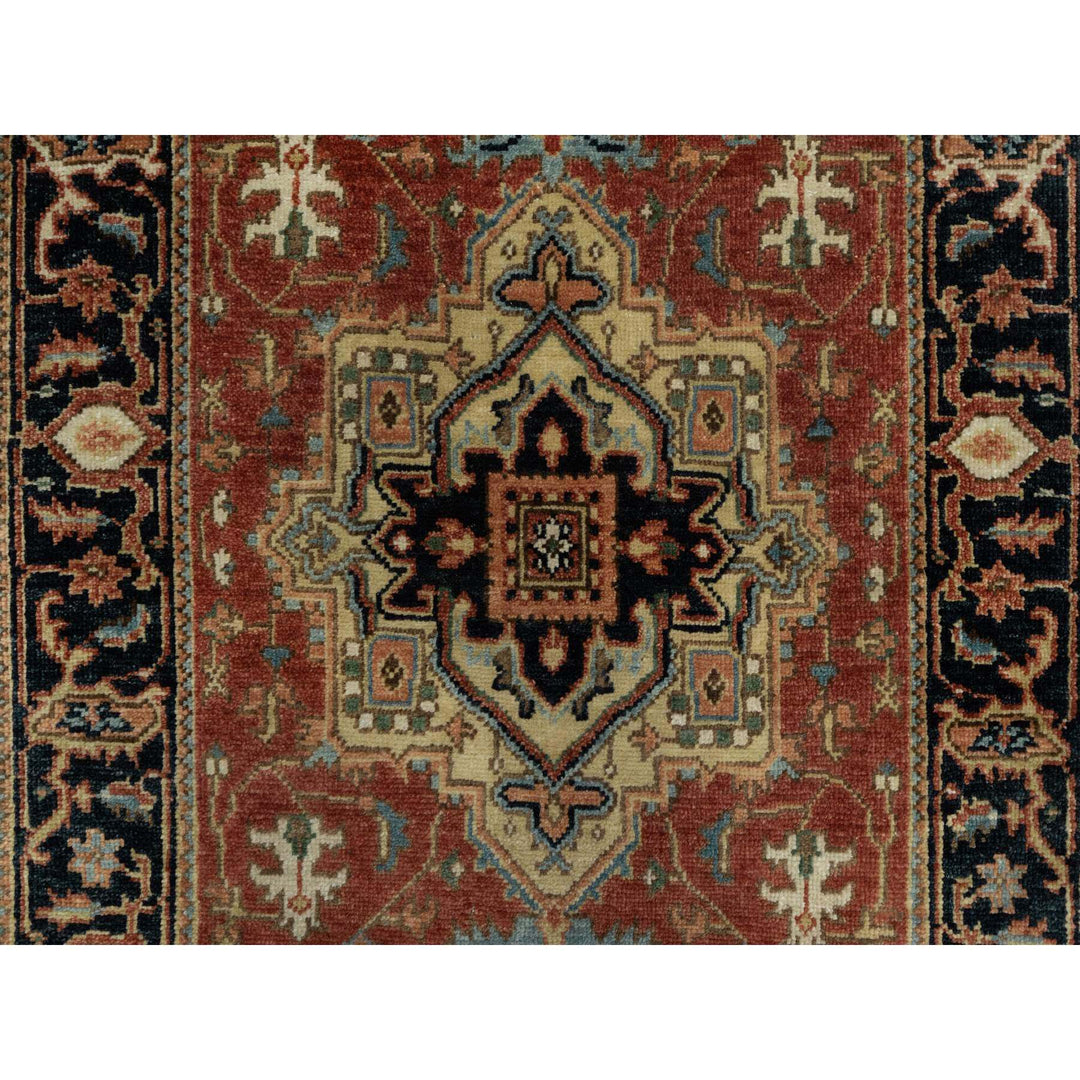 2'9" x 6'0" New Hand Knotted Red Wool Runner Oriental Rug - MOA10291236