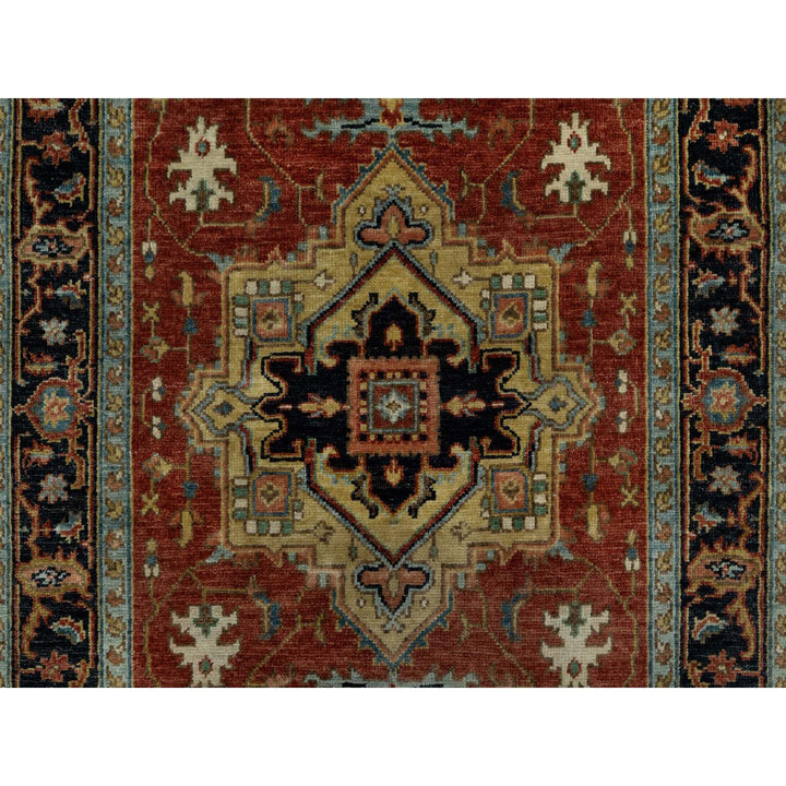 3'1" x 5'0" New Hand Knotted Red Wool Rectangle Oriental Rug - MOA10291237