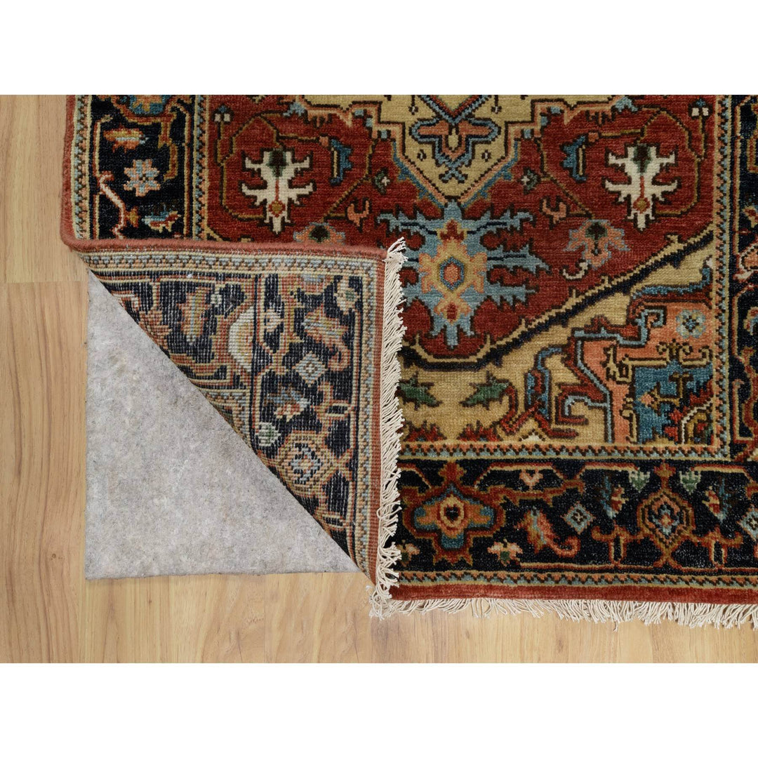 2'8" x 7'11" New Hand Knotted Red Wool Runner Oriental Rug - MOA10291241