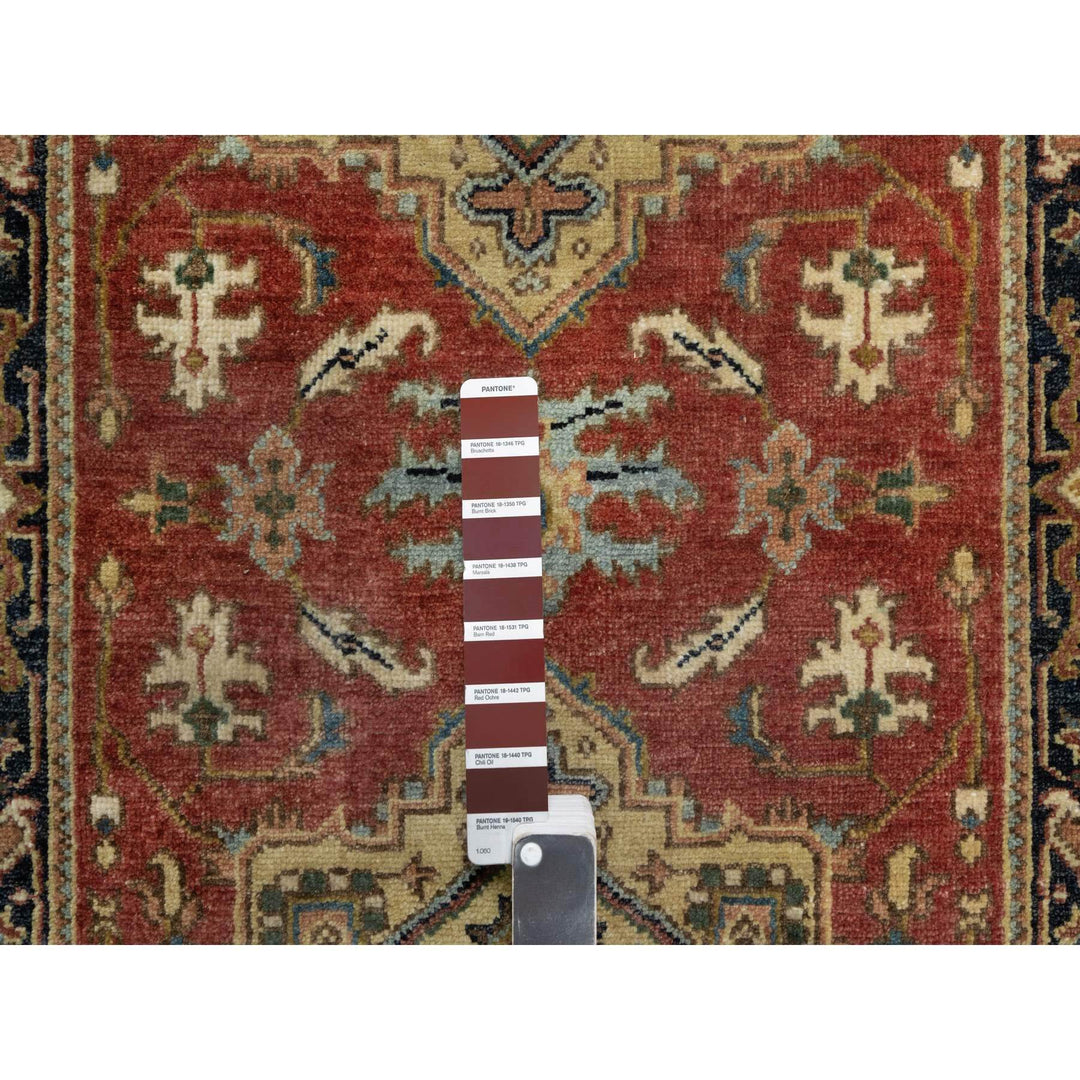 2'8" x 10'0" New Hand Knotted Red Wool Runner Oriental Rug - MOA10291242