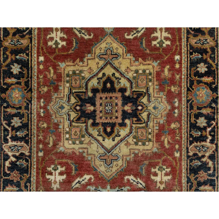 2'8" x 10'0" New Hand Knotted Red Wool Runner Oriental Rug - MOA10291242