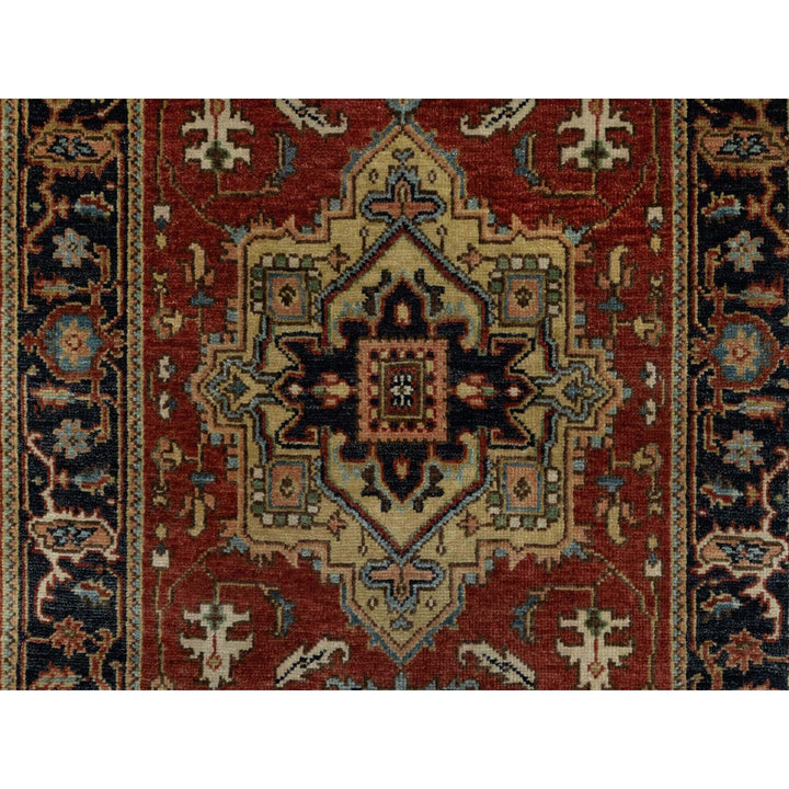 2'8" x 9'11" New Hand Knotted Red Wool Runner Oriental Rug - MOA10291243