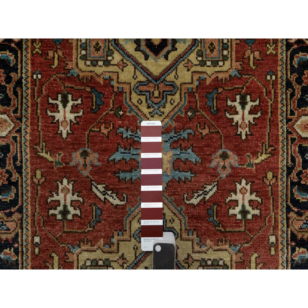 2'8" x 7'11" New Hand Knotted Red Wool Runner Oriental Rug - MOA10291244