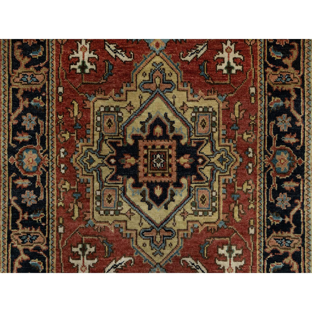 2'8" x 7'11" New Hand Knotted Red Wool Runner Oriental Rug - MOA10291244