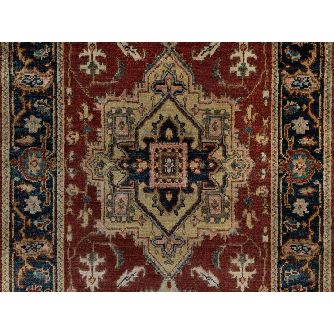 2'7" x 7'11" New Hand Knotted Red Wool Runner Oriental Rug - MOA10291245