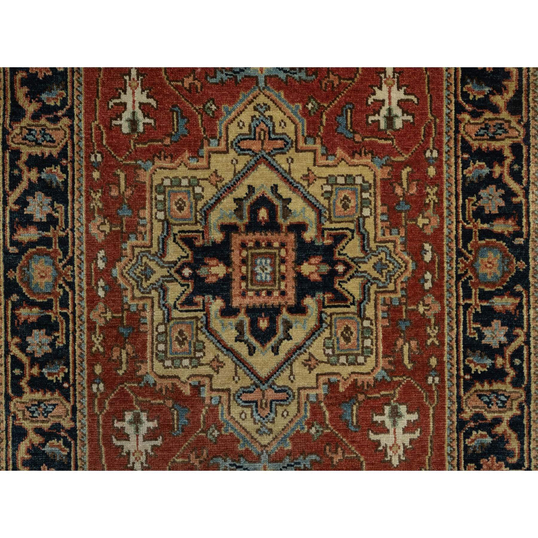 2'8" x 12'0" New Hand Knotted Red Wool Runner Oriental Rug - MOA10291252