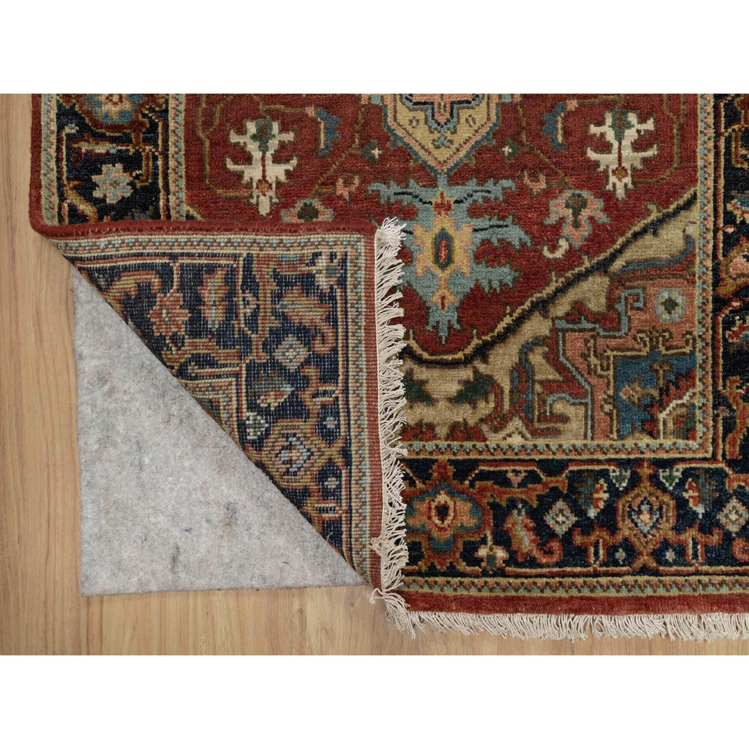 2'9" x 9'11" New Hand Knotted Red Wool Runner Oriental Rug - MOA10291254