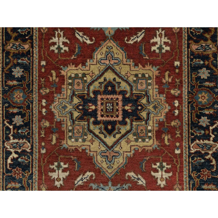 2'9" x 9'11" New Hand Knotted Red Wool Runner Oriental Rug - MOA10291254