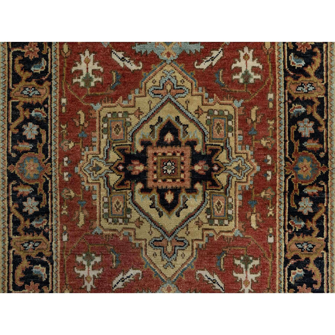 2'7" x 7'11" New Hand Knotted Red Wool Runner Oriental Rug - MOA10291263