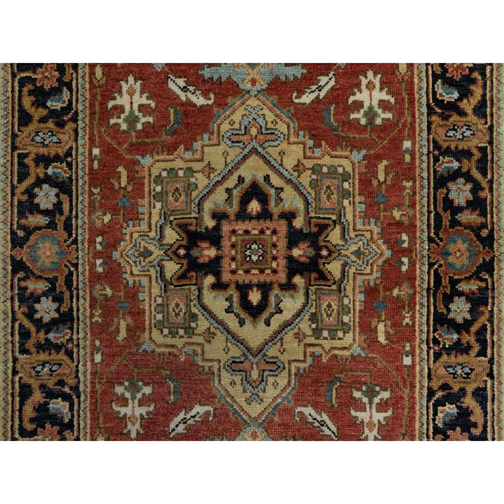 2'7" x 7'11" New Hand Knotted Red Wool Runner Oriental Rug - MOA10291263