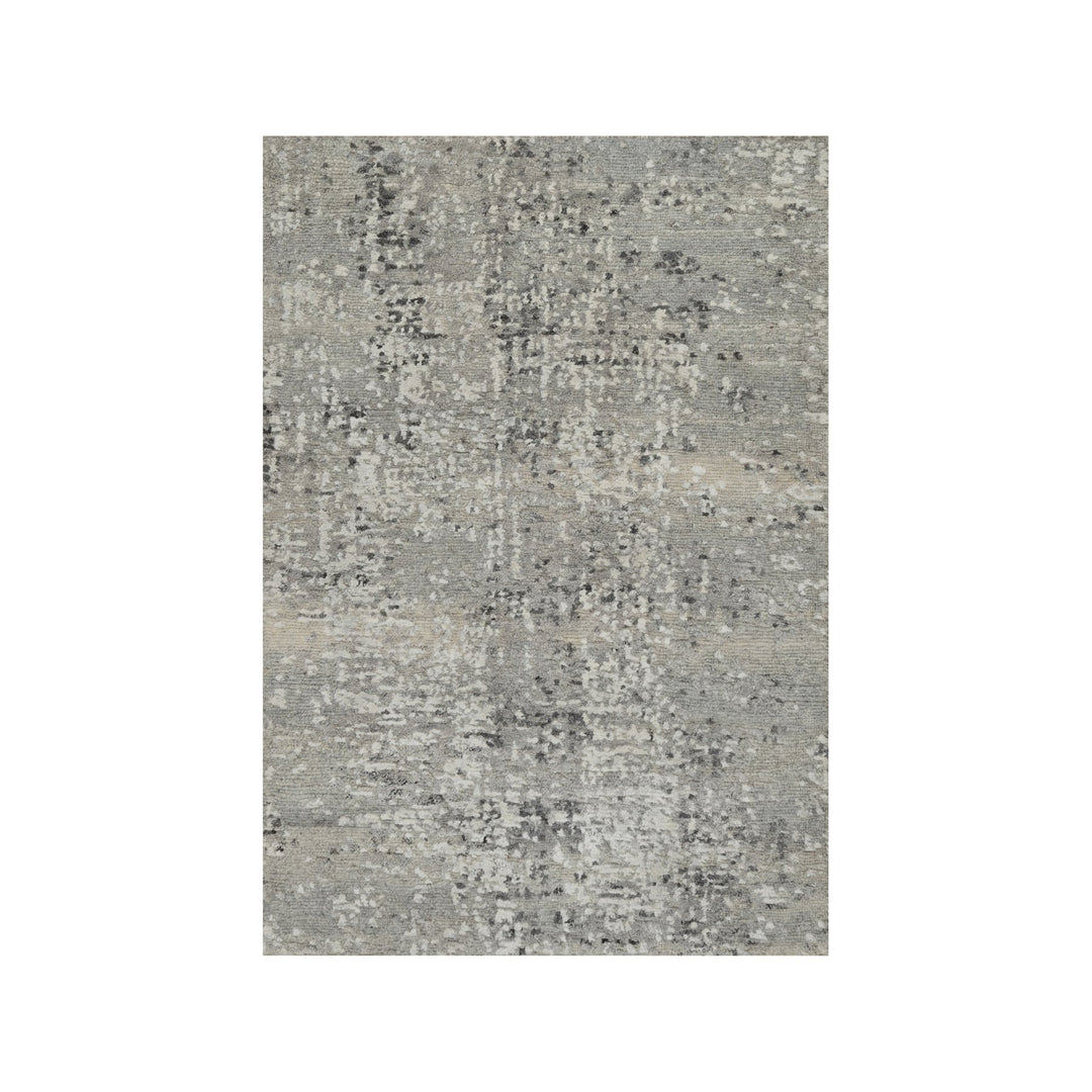 2'0" x 3'1" New Hand Knotted Grey Wool Rectangle Oriental Rug - MOA10291279