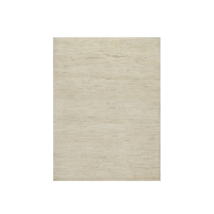 4'9" x 6'4" New Hand Knotted Ivory Wool Rectangle Oriental Rug - MOA10291294