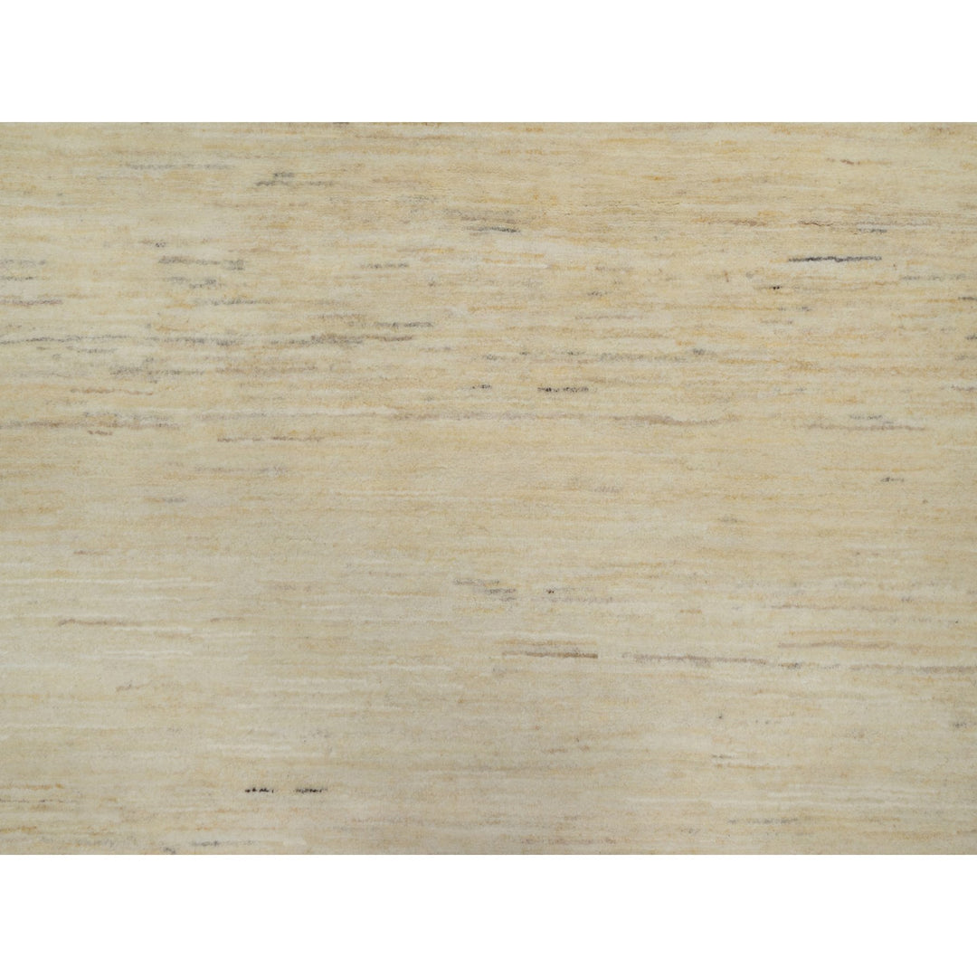 4'9" x 6'4" New Hand Knotted Ivory Wool Rectangle Oriental Rug - MOA10291294