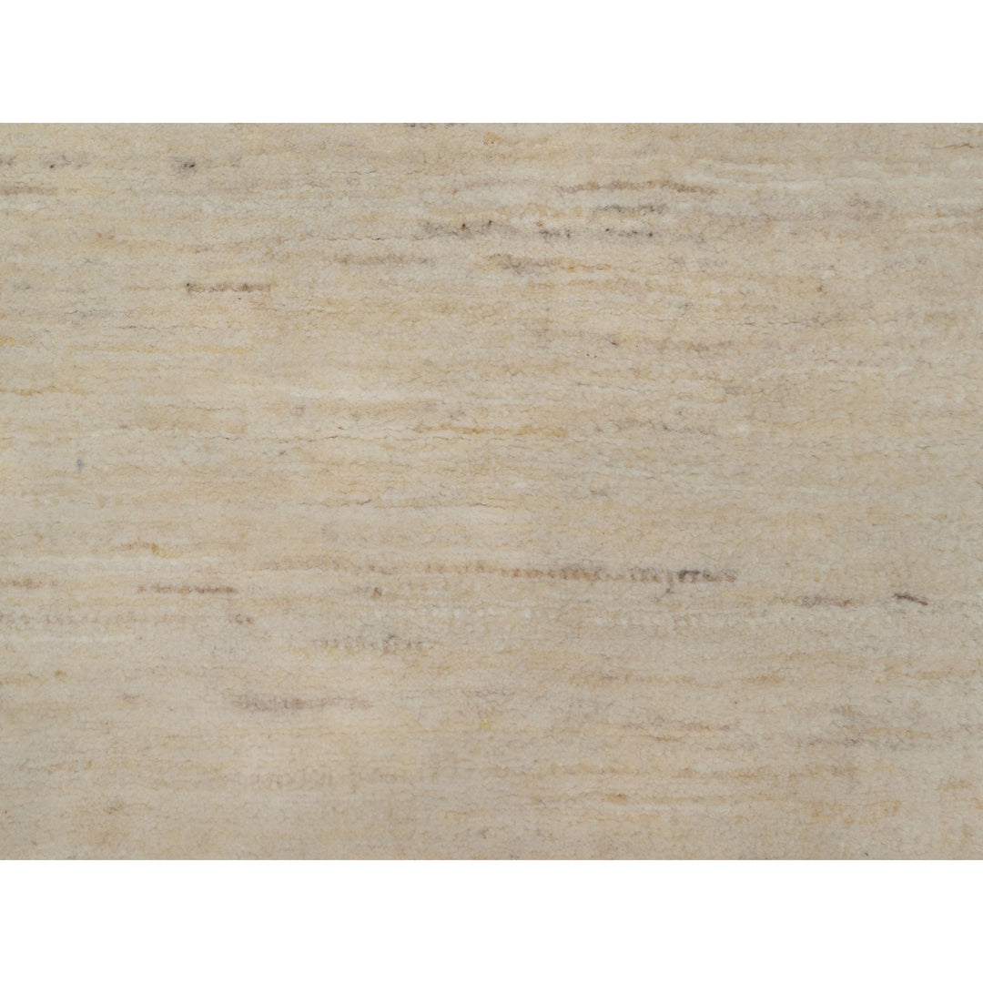 2'0" x 3'0" New Hand Knotted Ivory Wool Rectangle Oriental Rug - MOA10291295