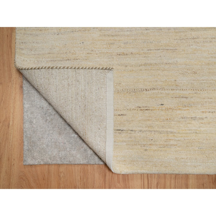 6'0" x 11'10" New Hand Knotted Ivory Wool Runner Oriental Rug - MOA10291298
