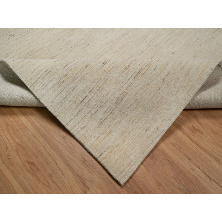 6'0" x 11'10" New Hand Knotted Ivory Wool Runner Oriental Rug - MOA10291298
