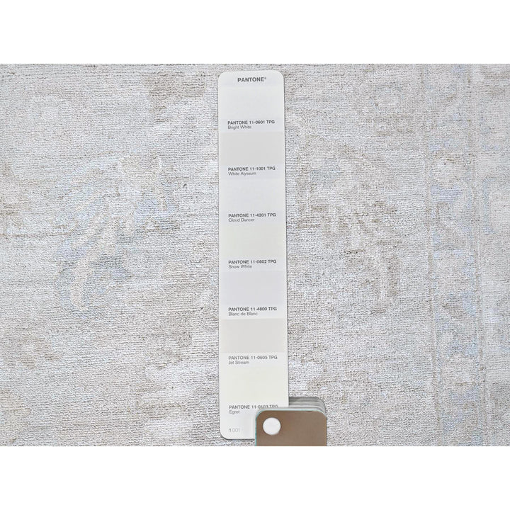 8'0" x 9'10" New Hand Knotted Grey Wool Rectangle Oriental Rug - MOA102912