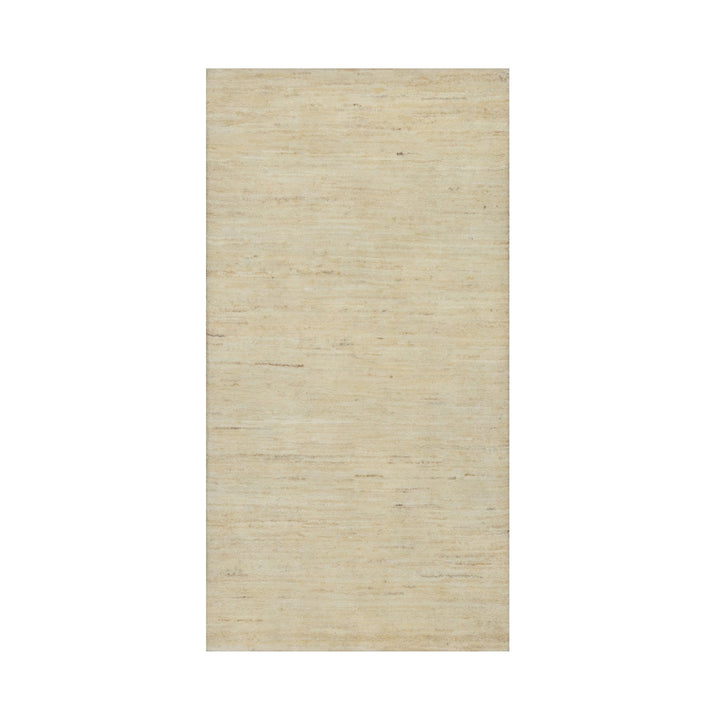 2'4" x 11'5" New Hand Knotted Ivory Wool Runner Oriental Rug - MOA10291301