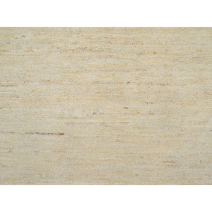 2'4" x 11'5" New Hand Knotted Ivory Wool Runner Oriental Rug - MOA10291301