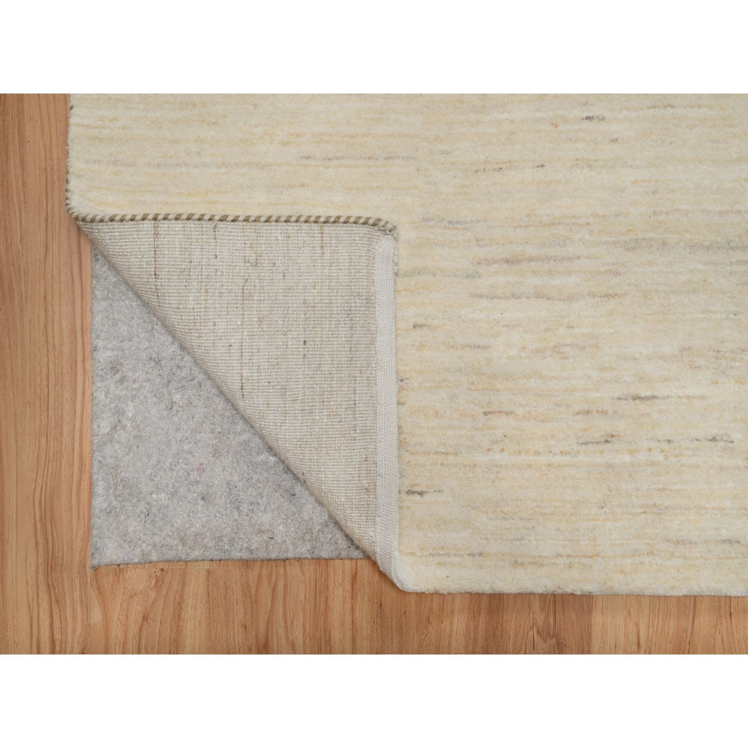 2'8" x 15'11" New Hand Knotted Ivory Wool Runner Oriental Rug - MOA10291304