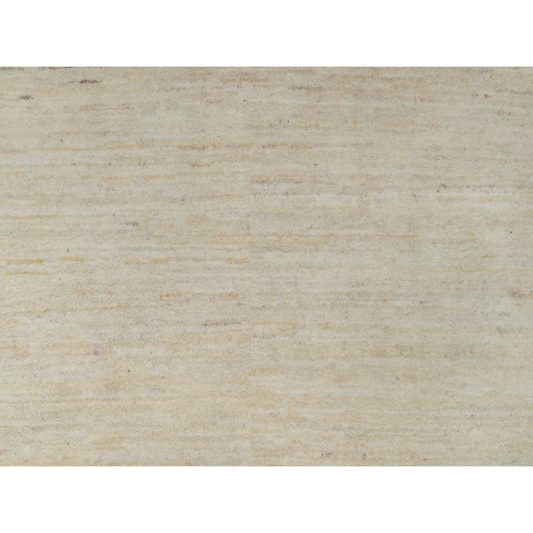 2'6" x 17'8" New Hand Knotted Ivory Wool Runner Oriental Rug - MOA10291305