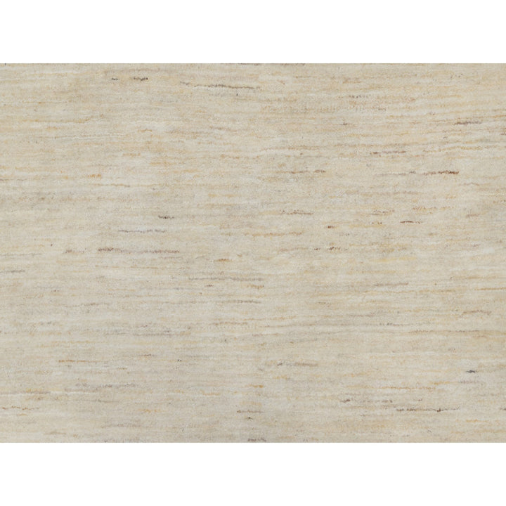 11'4" x 11'4" New Hand Knotted Ivory Wool Round Oriental Rug - MOA10291306