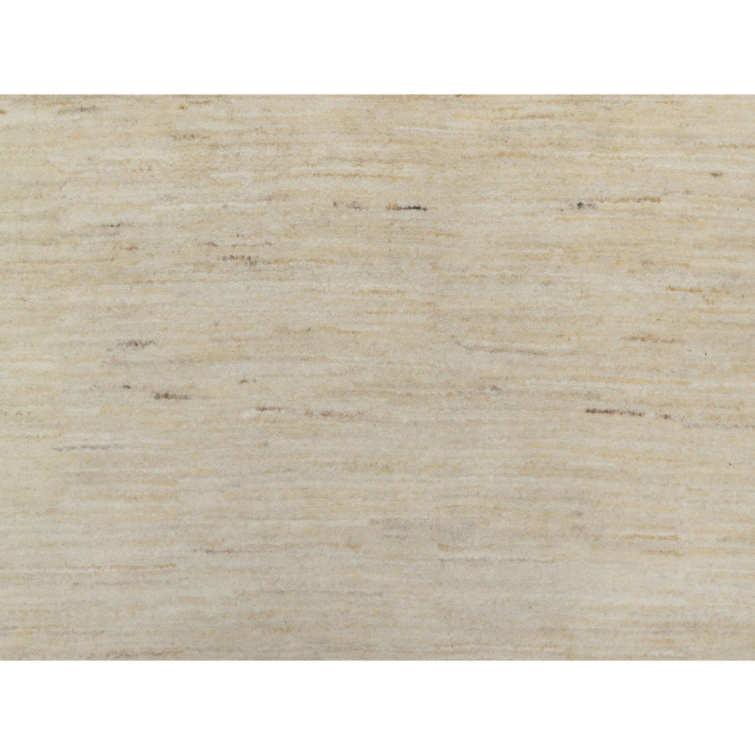 9'10" x 9'10" New Hand Knotted Ivory Wool Round Oriental Rug - MOA10291307