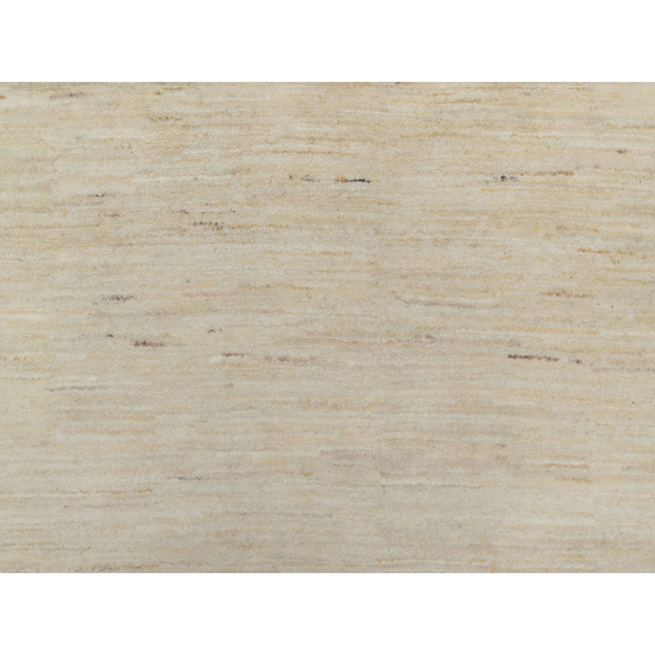 9'10" x 9'10" New Hand Knotted Ivory Wool Round Oriental Rug - MOA10291307