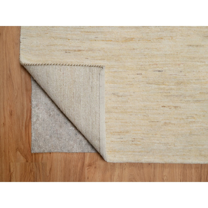 8'1" x 15'10" New Hand Knotted Ivory Wool Runner Oriental Rug - MOA10291309