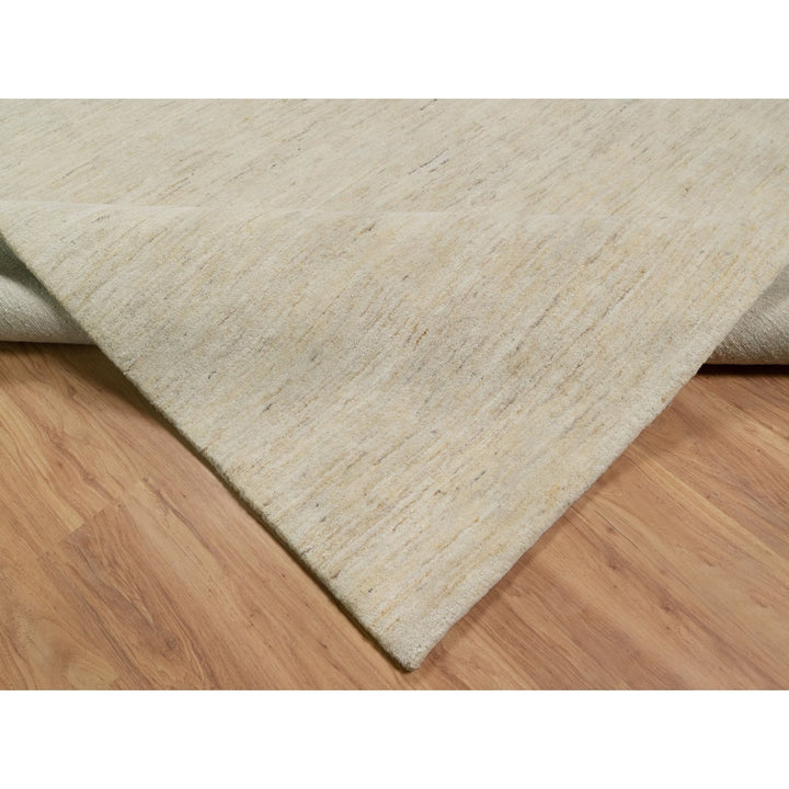 8'1" x 15'10" New Hand Knotted Ivory Wool Runner Oriental Rug - MOA10291309