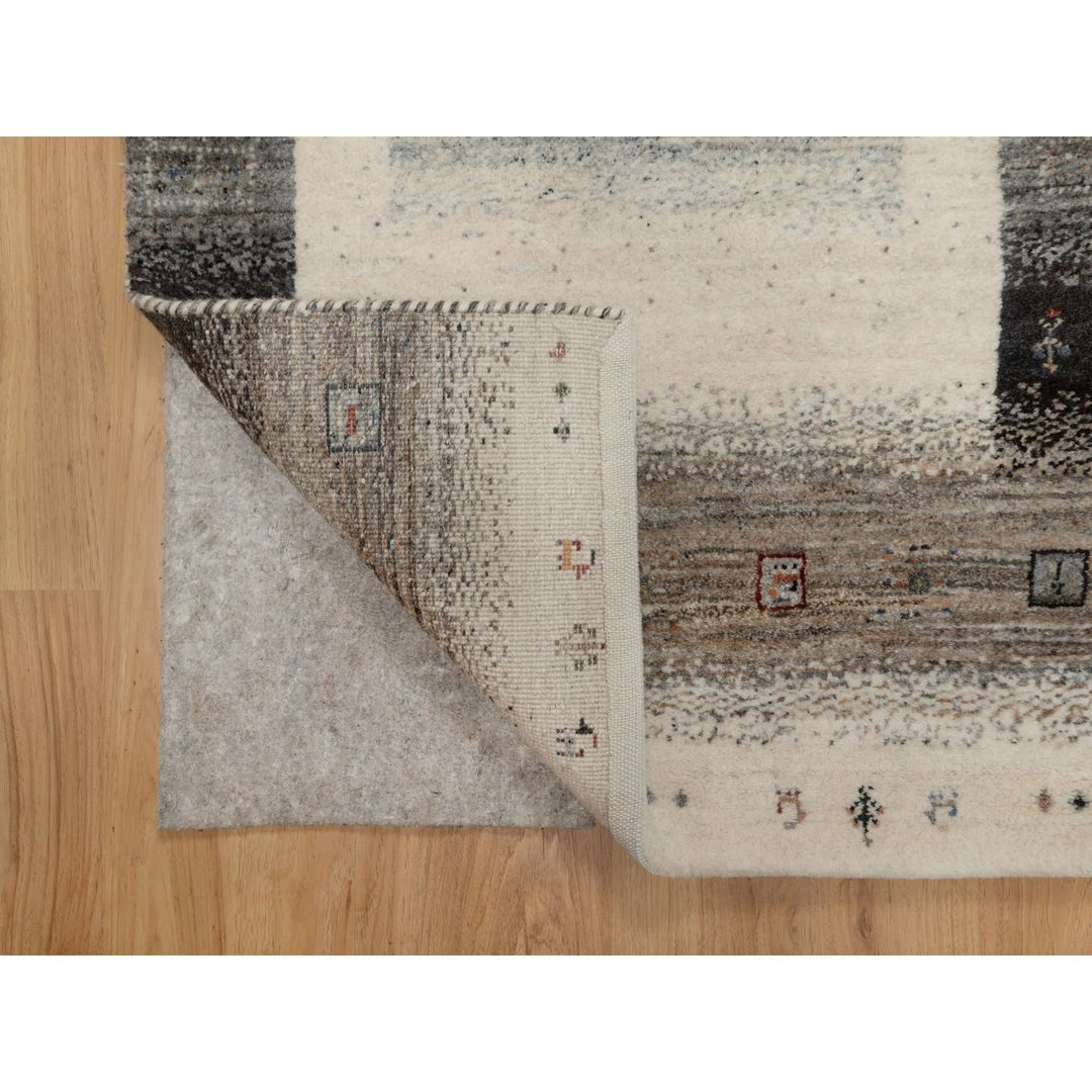 2'6" x 9'10" New Hand Knotted Ivory Wool Runner Oriental Rug - MOA10291316