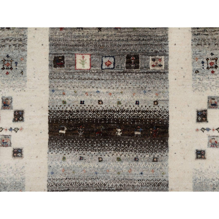2'6" x 9'10" New Hand Knotted Ivory Wool Runner Oriental Rug - MOA10291316