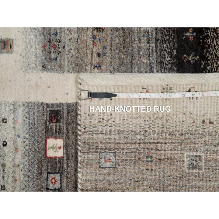 2'6" x 9'10" New Hand Knotted Ivory Wool Runner Oriental Rug - MOA10291316