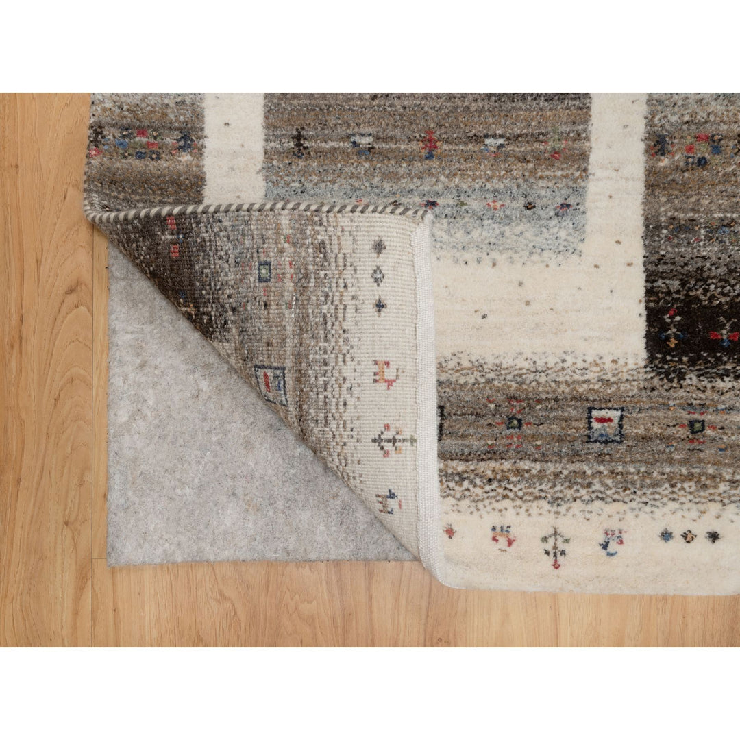 2'3" x 4'6" New Hand Knotted Ivory Wool Rectangle Oriental Rug - MOA10291330