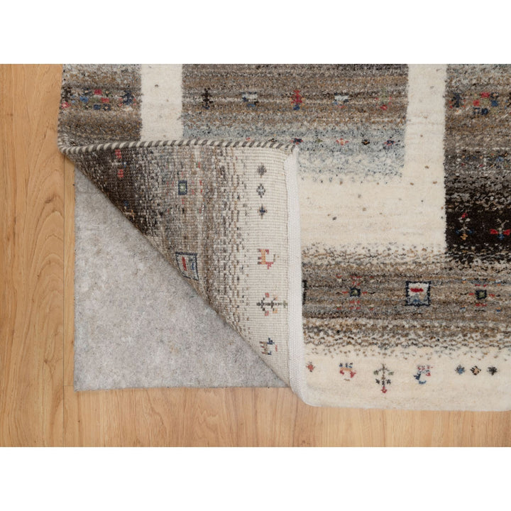 2'3" x 4'6" New Hand Knotted Ivory Wool Rectangle Oriental Rug - MOA10291330
