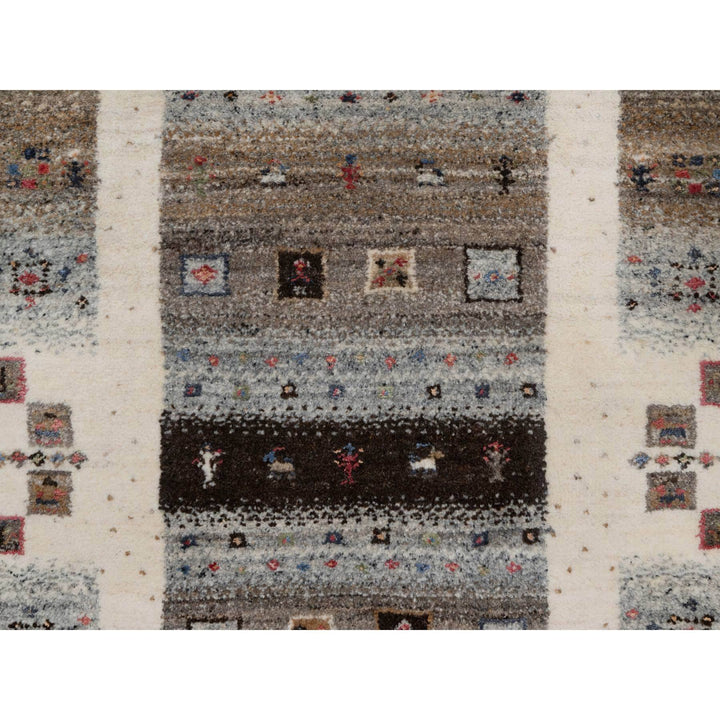 2'3" x 4'6" New Hand Knotted Ivory Wool Rectangle Oriental Rug - MOA10291330