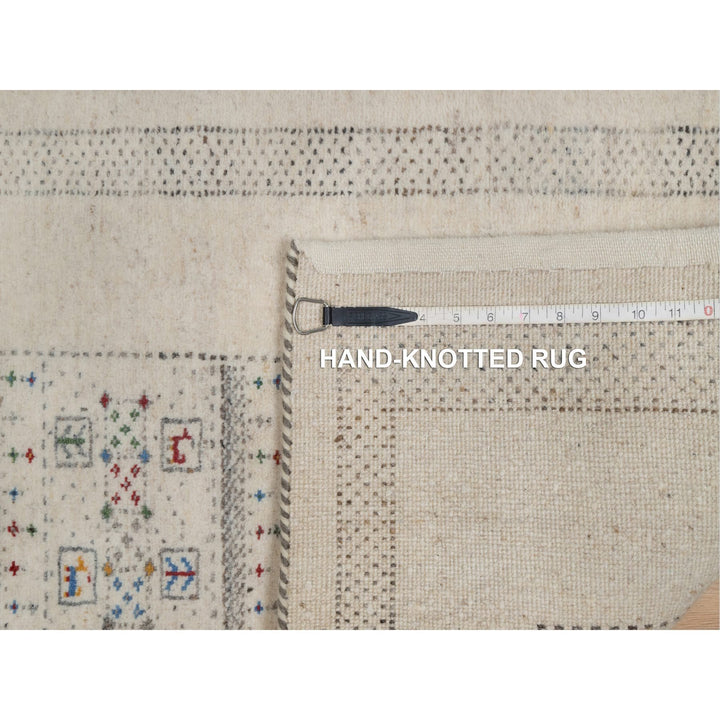 2'3" x 4'6" New Hand Knotted Ivory Wool Runner Oriental Rug - MOA10291332