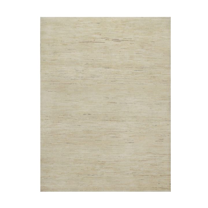 5'0" x 6'5" New Hand Knotted Ivory Wool Rectangle Oriental Rug - MOA10291337