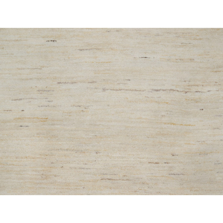 8'10" x 11'8" New Hand Knotted Ivory Wool Rectangle Oriental Rug - MOA10291346