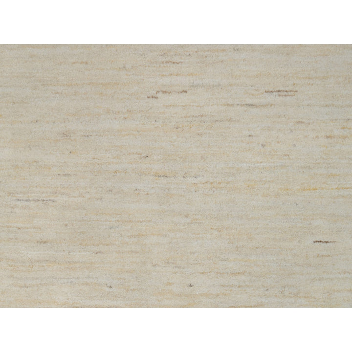 8'10" x 11'8" New Hand Knotted Ivory Wool Rectangle Oriental Rug - MOA10291347