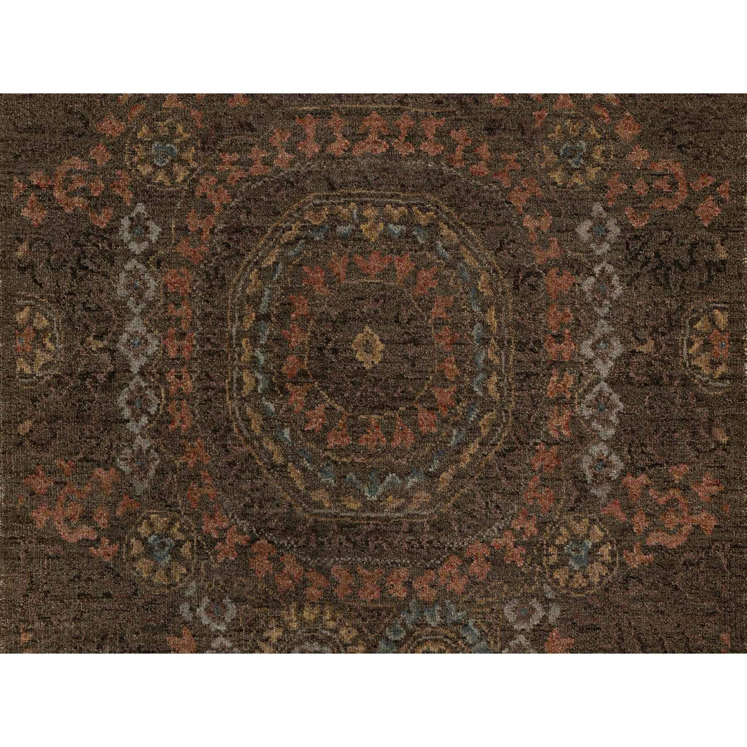 2'11" x 4'0" New Hand Knotted Brown Wool Rectangle Oriental Rug - MOA10291358