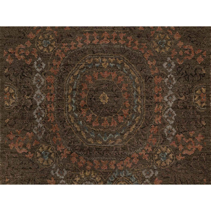 2'11" x 4'0" New Hand Knotted Brown Wool Rectangle Oriental Rug - MOA10291358
