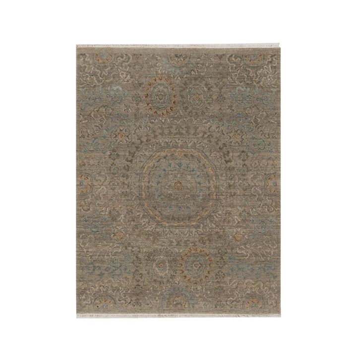 3'0" x 3'11" New Hand Knotted Brown Wool Rectangle Oriental Rug - MOA10291359